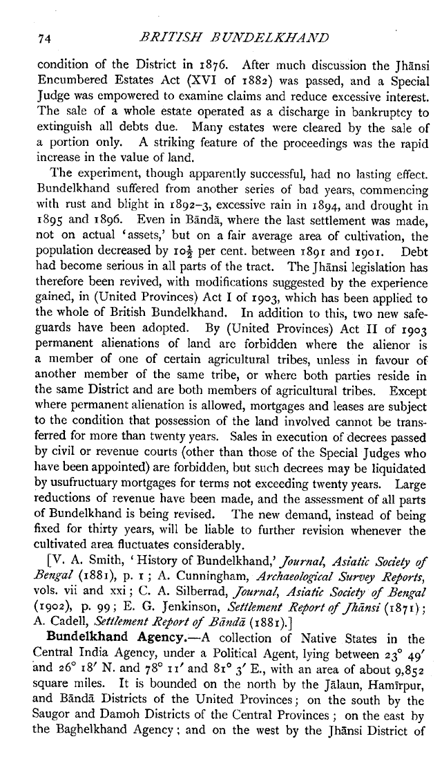 Imperial Gazetteer2 of India, Volume 9, page 74