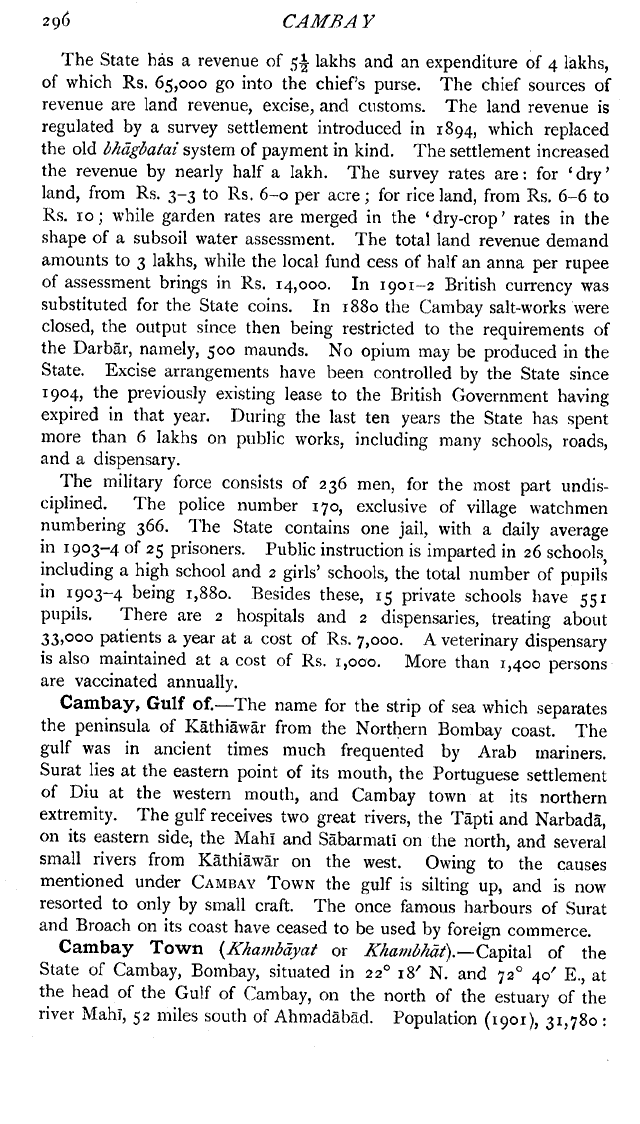 Imperial Gazetteer2 of India, Volume 9, page 296
