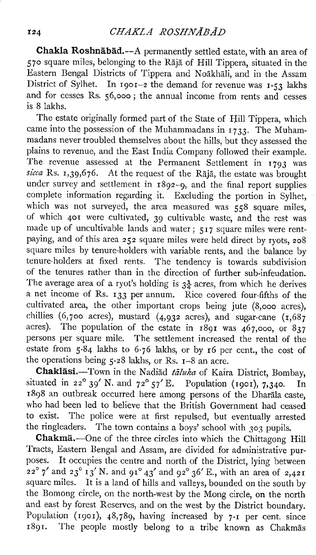 Imperial Gazetteer2 of India, Volume 10, page 124