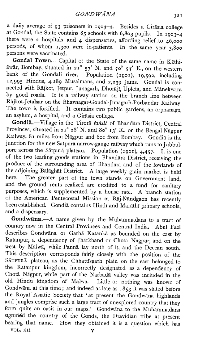 Imperial Gazetteer2 of India, Volume 12, page 321