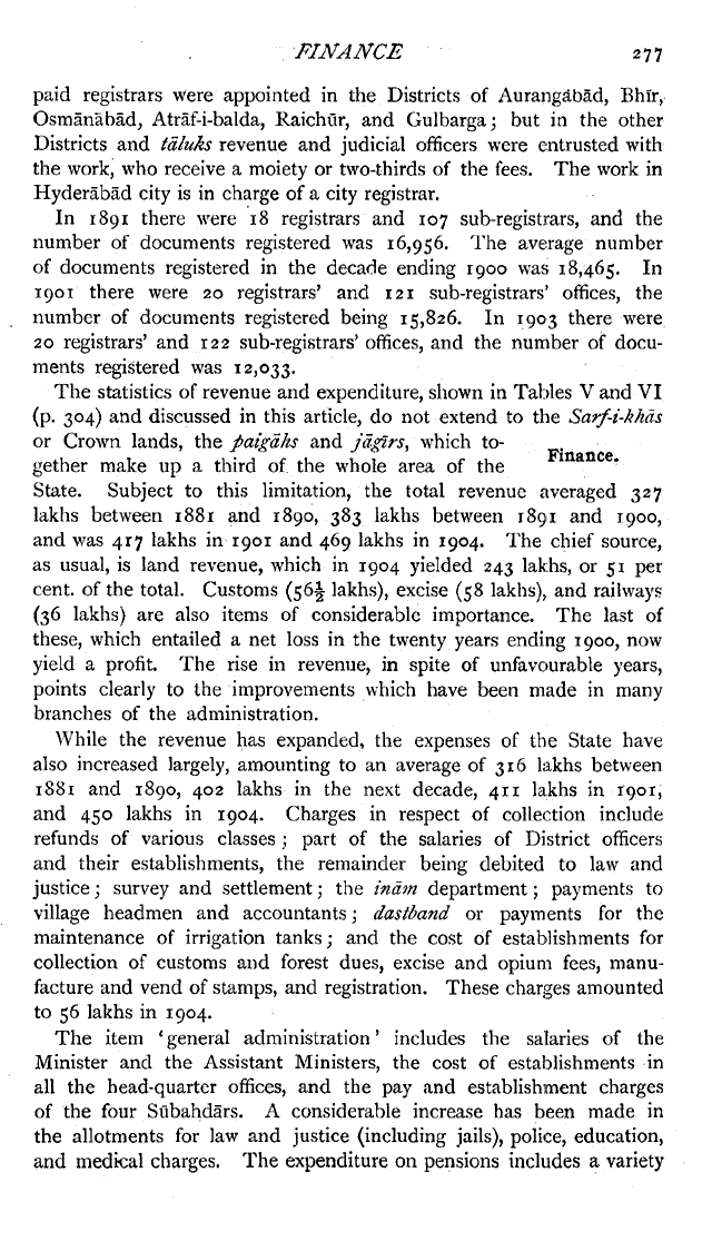 Imperial Gazetteer2 of India, Volume 13, page 277