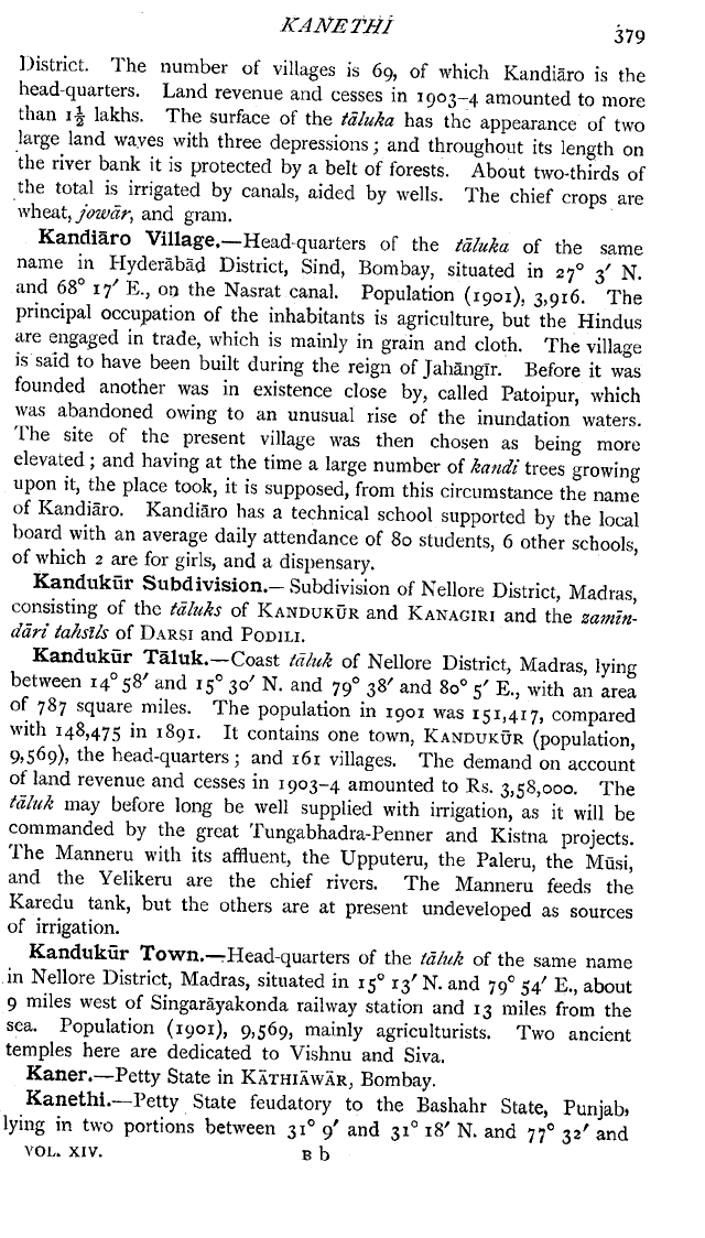 Imperial Gazetteer2 of India, Volume 14, page 379