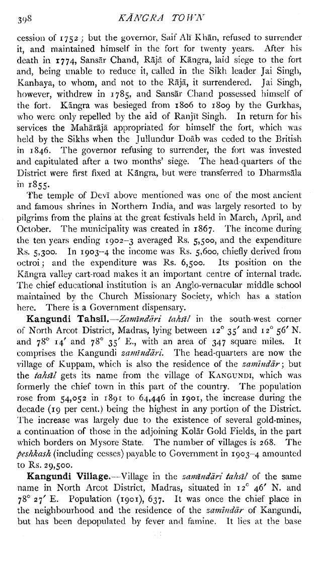 Imperial Gazetteer2 of India, Volume 14, page 398