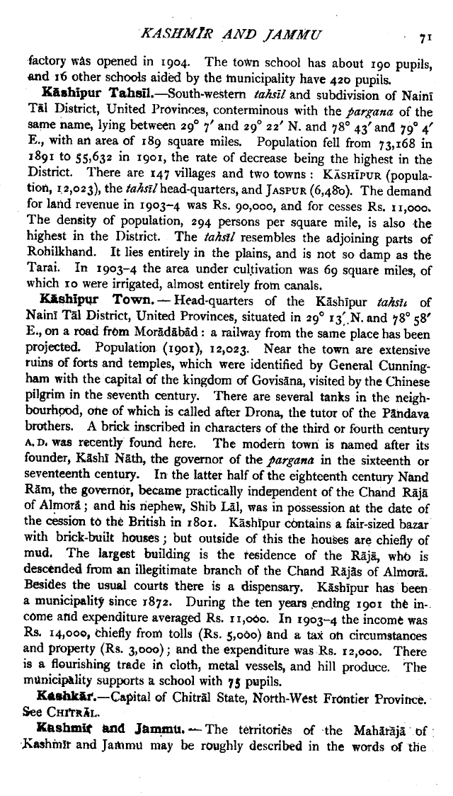 Imperial Gazetteer2 of India, Volume 15, page 71
