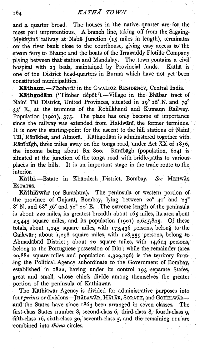 Imperial Gazetteer2 of India, Volume 15, page 164