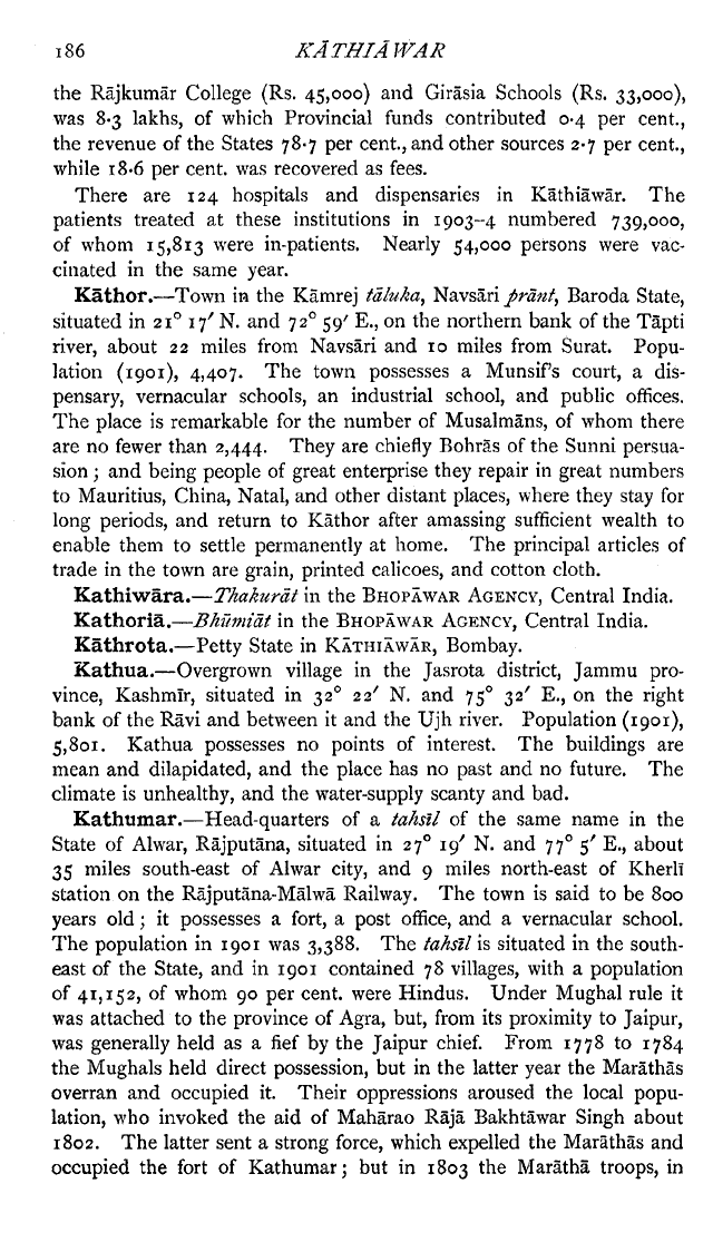 Imperial Gazetteer2 of India, Volume 15, page 186