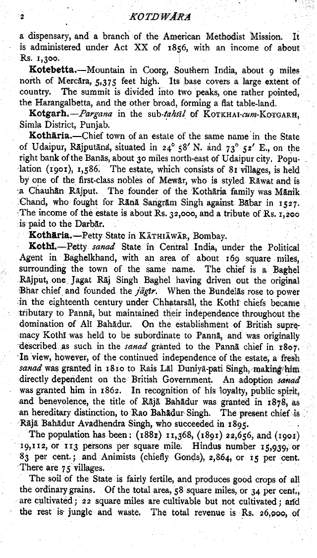 Imperial Gazetteer2 of India, Volume 16, page 2
