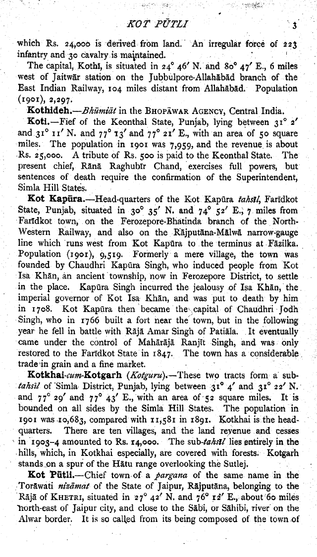 Imperial Gazetteer2 of India, Volume 16, page 3