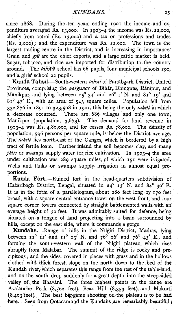Imperial Gazetteer2 of India, Volume 16, page 25