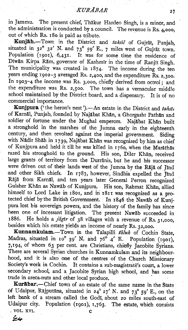 Imperial Gazetteer2 of India, Volume 16, page 27