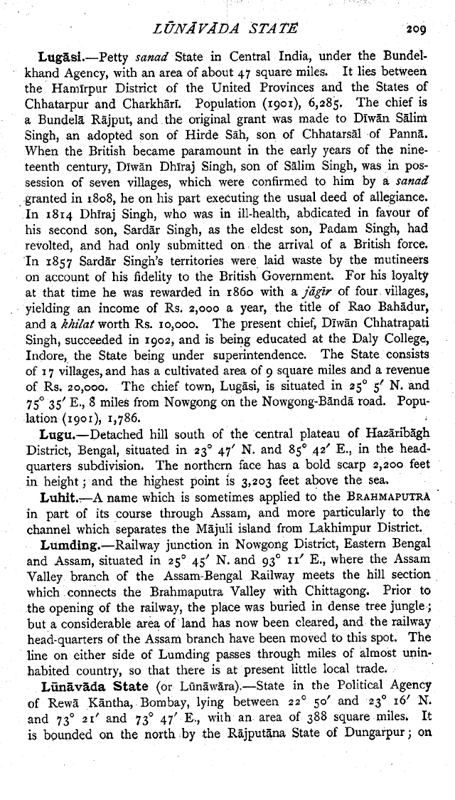 Imperial Gazetteer2 of India, Volume 16, page 209