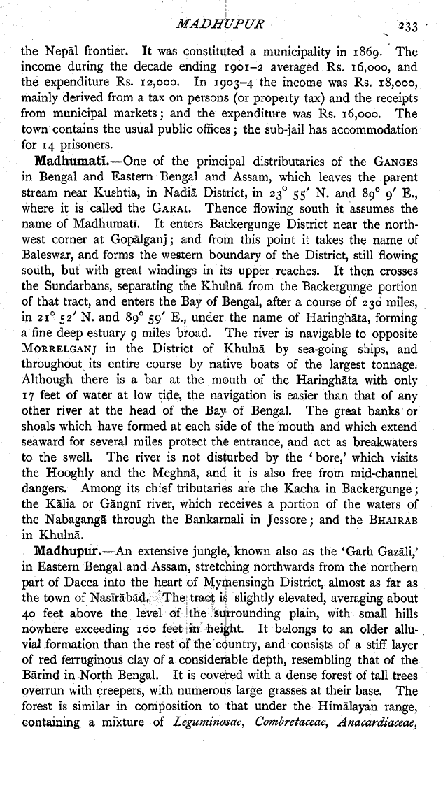 Imperial Gazetteer2 of India, Volume 16, page 233