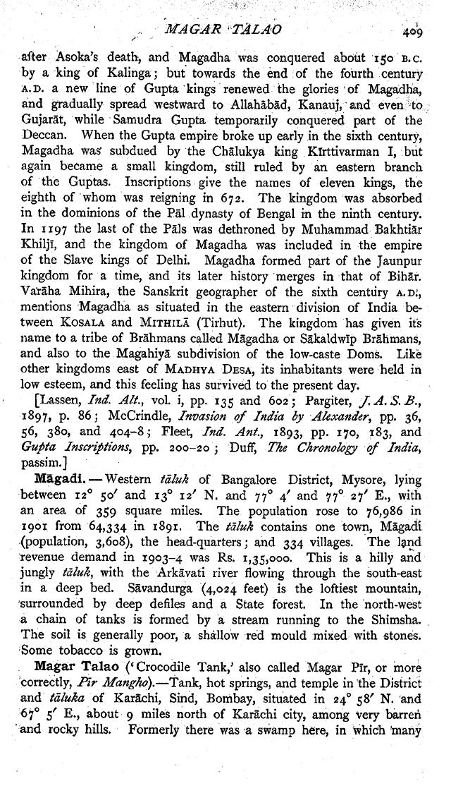 Imperial Gazetteer2 of India, Volume 16, page 409