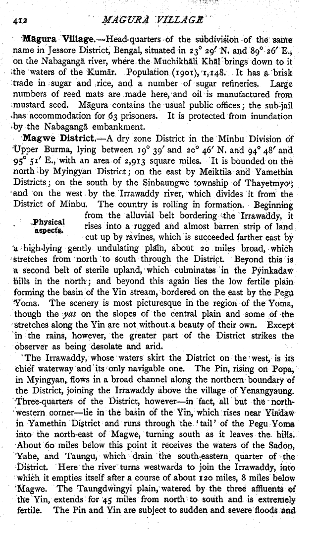 Imperial Gazetteer2 of India, Volume 16, page 412