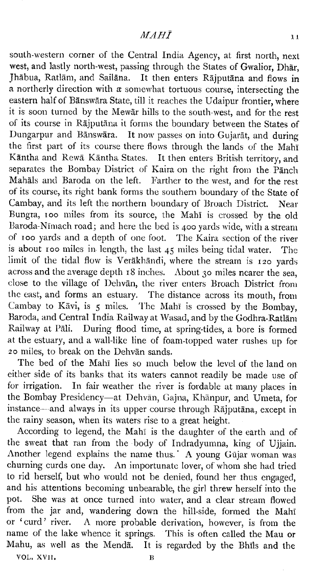 Imperial Gazetteer2 of India, Volume 17, page 11