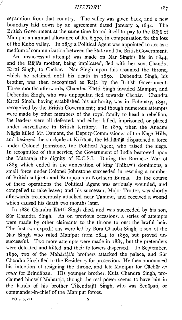 Imperial Gazetteer2 of India, Volume 17, page 187