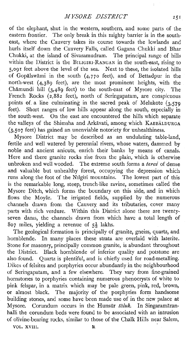 Imperial Gazetteer2 of India, Volume 18, page 251