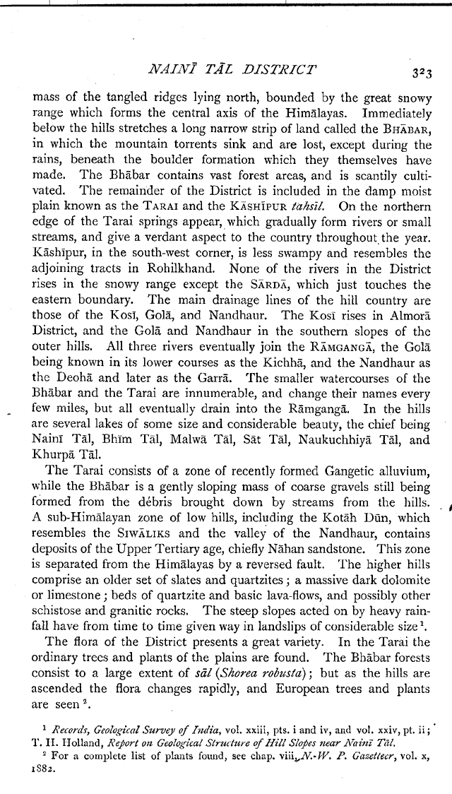 Imperial Gazetteer2 of India, Volume 18, page 323