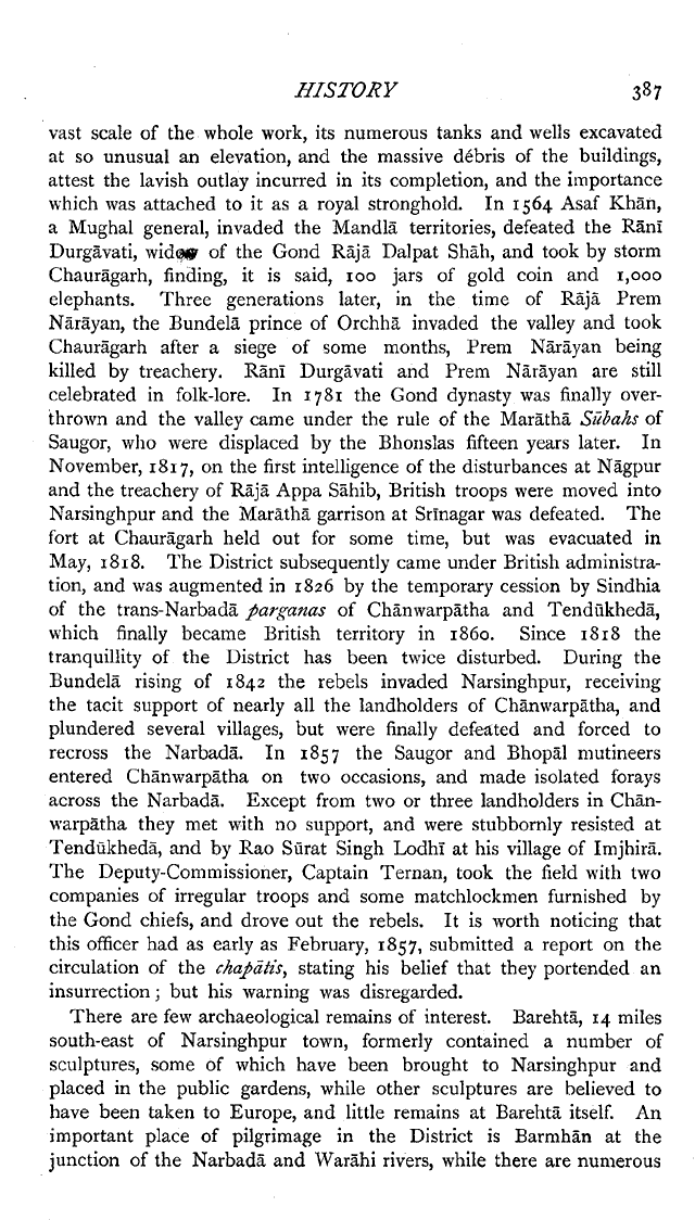 Imperial Gazetteer2 of India, Volume 18, page 387