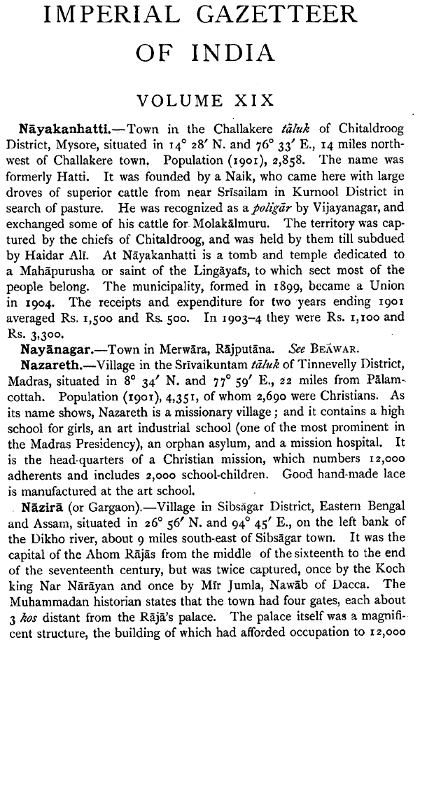Imperial Gazetteer2 of India, Volume 19, page 1