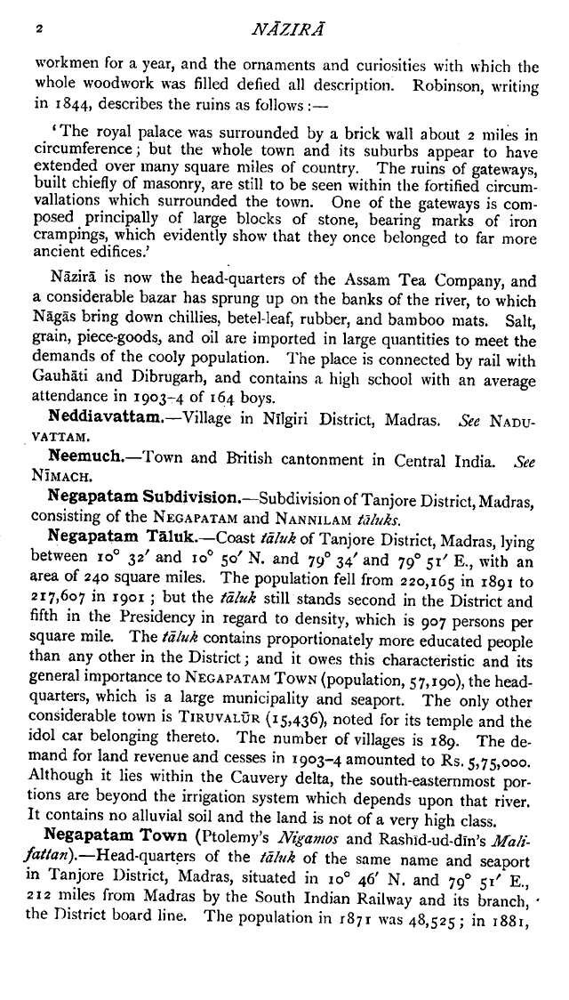 Imperial Gazetteer2 of India, Volume 19, page 2