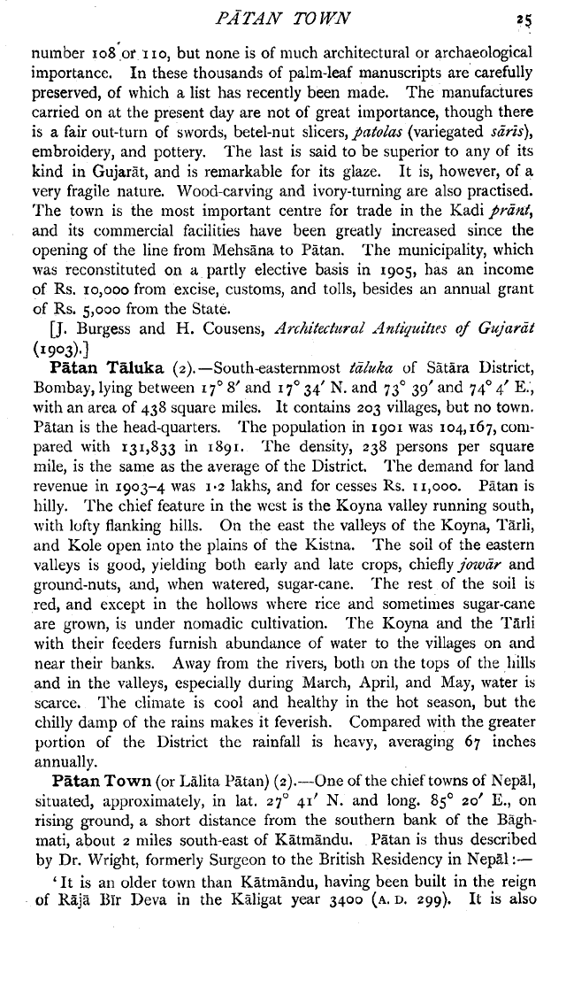 Imperial Gazetteer2 of India, Volume 20, page 25