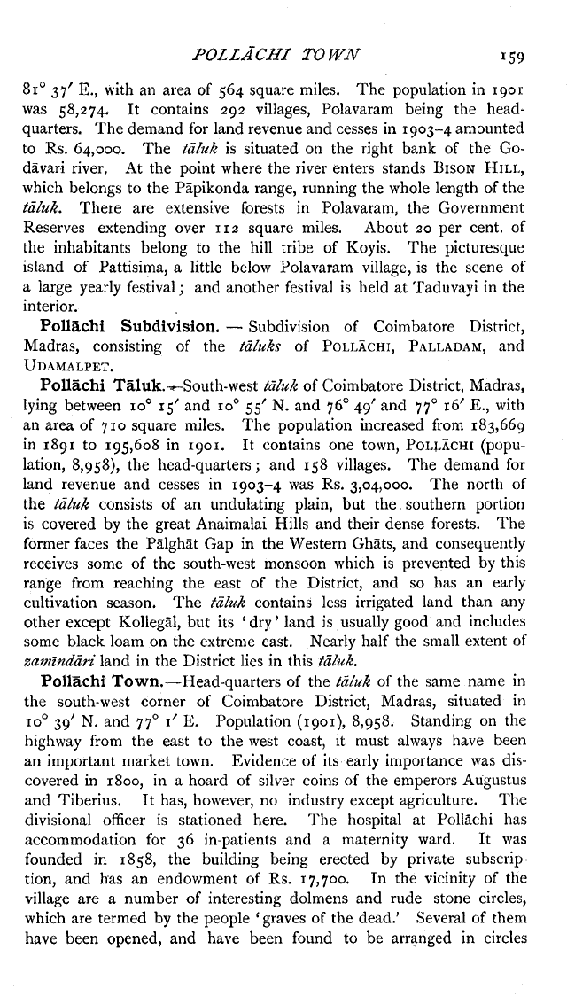 Imperial Gazetteer2 of India, Volume 20, page 159