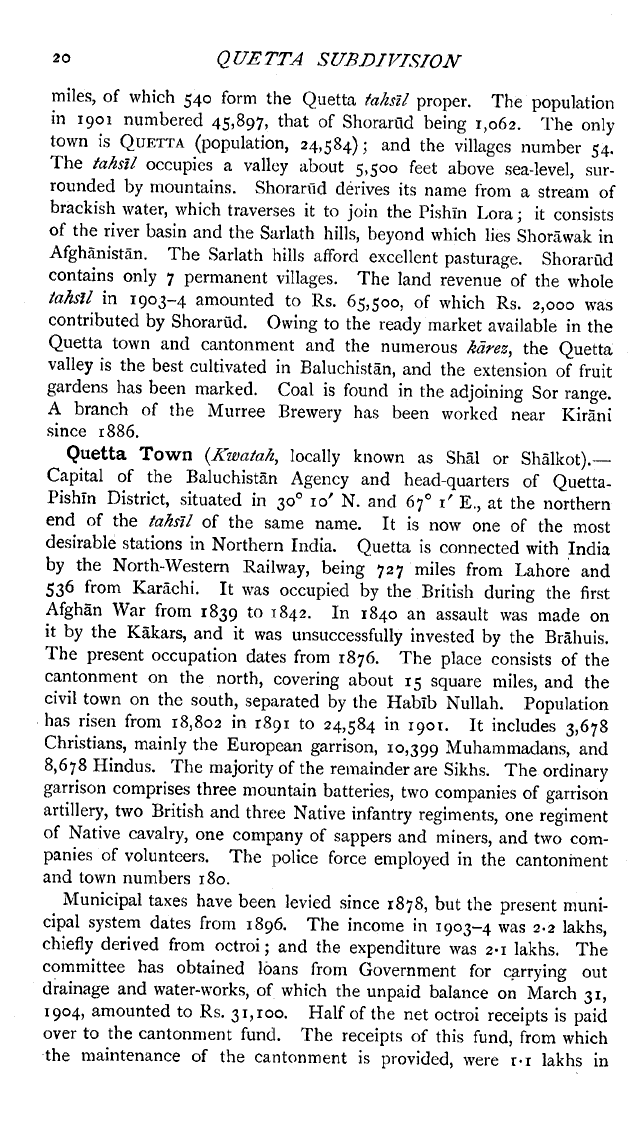 Imperial Gazetter of India, Volume 21, page 20