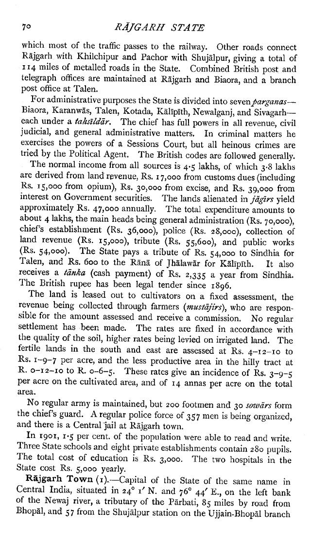 Imperial Gazetter of India, Volume 21, page 70