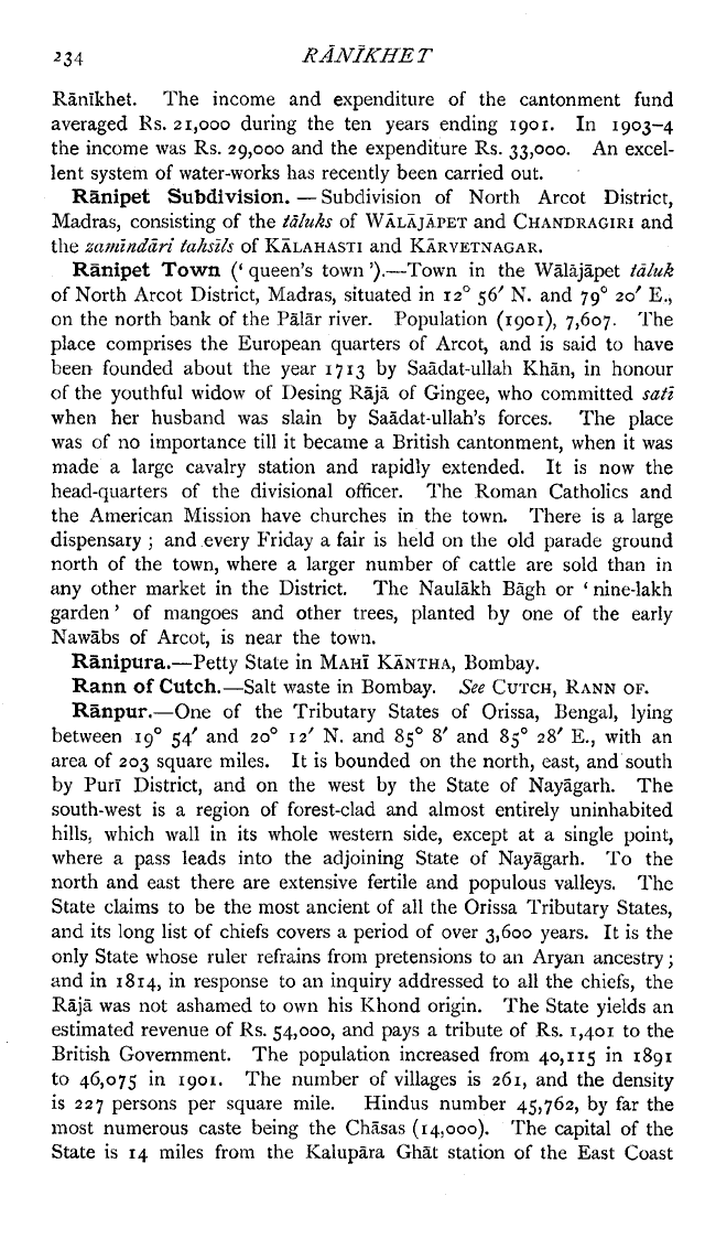 Imperial Gazetter of India, Volume 21, page 234