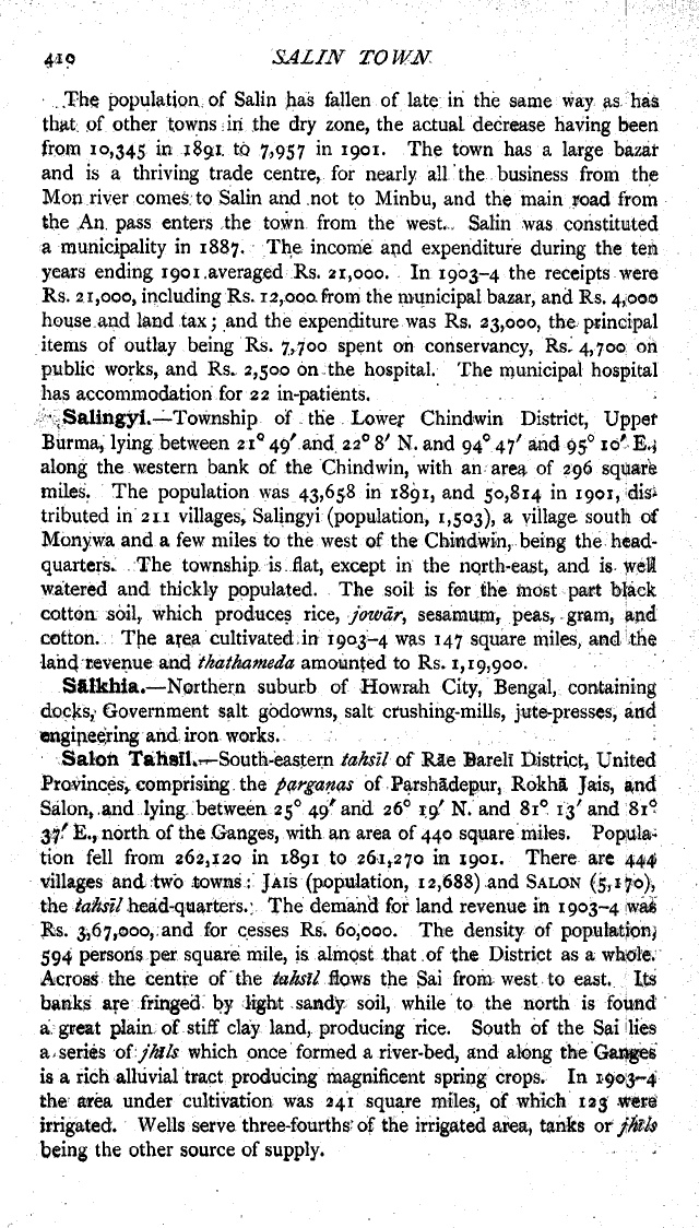 Imperial Gazetter of India, Volume 21, page 410