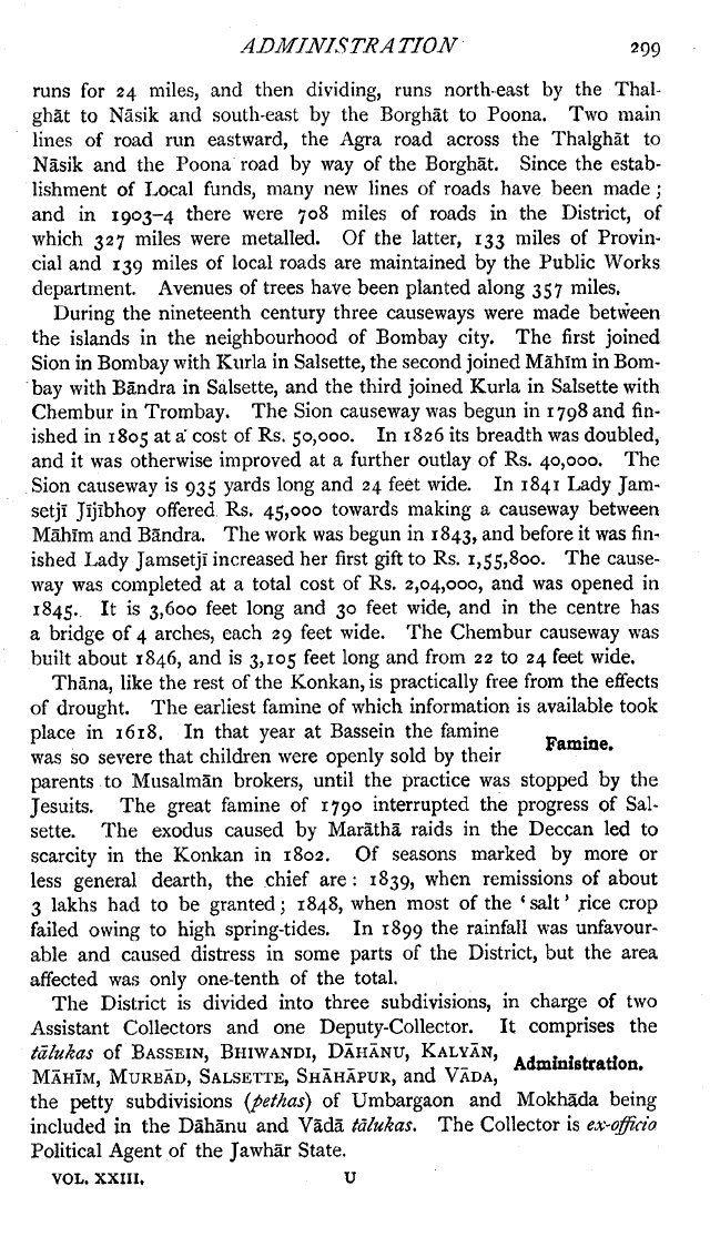 Imperial Gazetteer2 of India, Volume 23, page 299