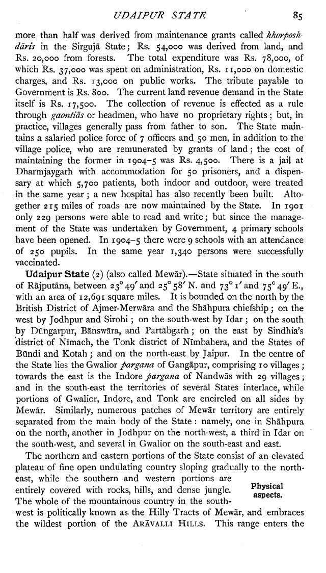 Imperial Gazetteer2 of India, Volume 24, page 85