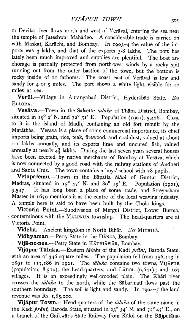Imperial Gazetteer2 of India, Volume 24, page 309